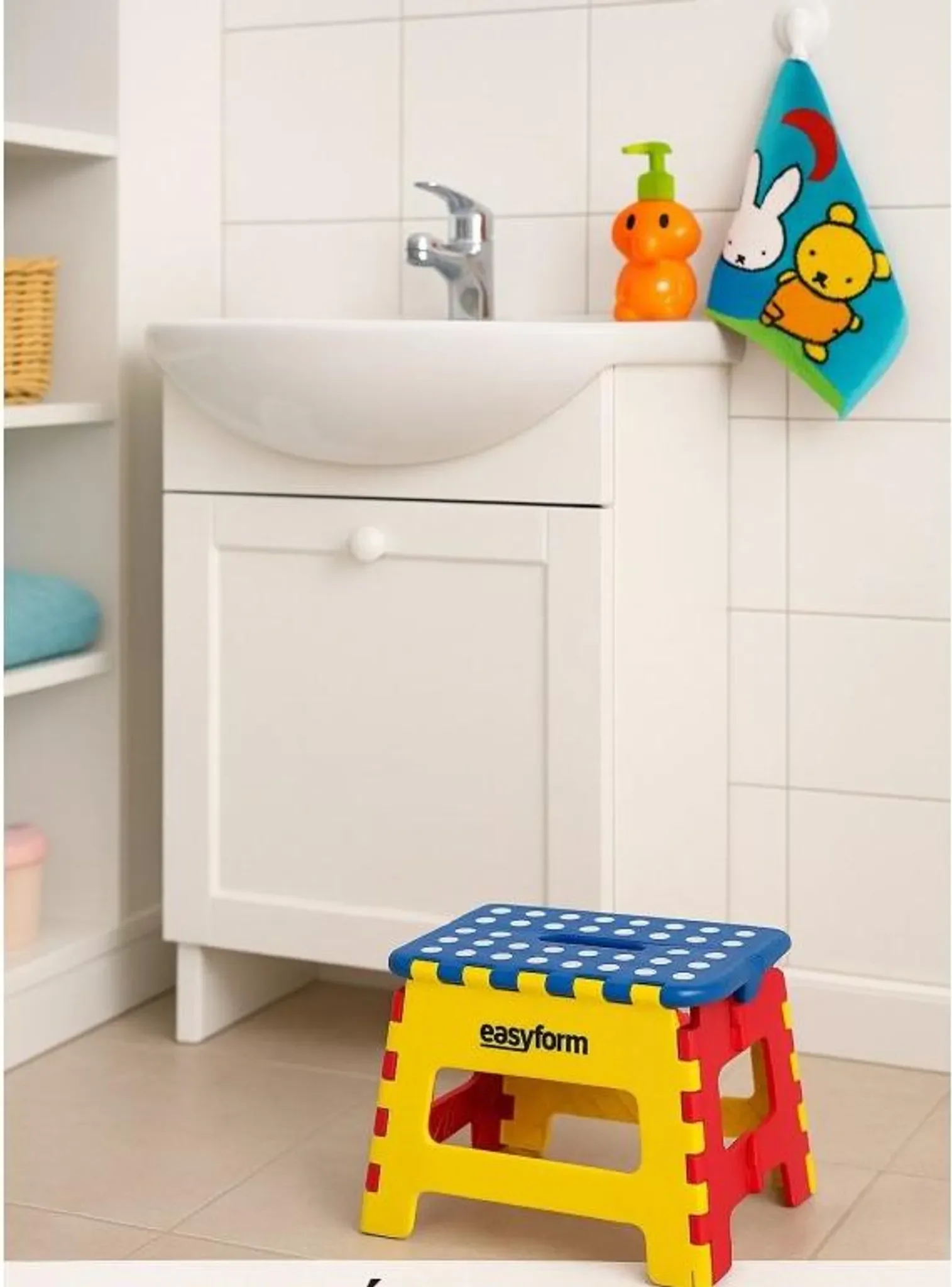 Klapphocker – Anti-Rutsch-Stuhl • 150 kg Belastbarkeit • 22 cm Höhe